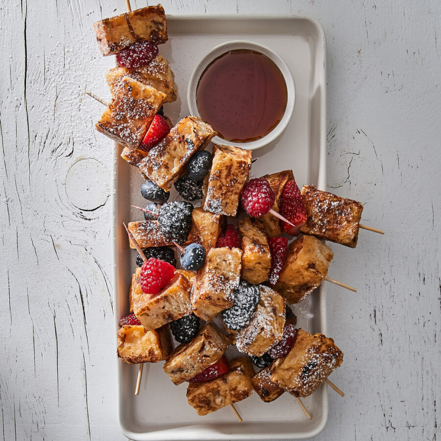Apple & Cinnamon Sourdough French Toast Skewers Recipe