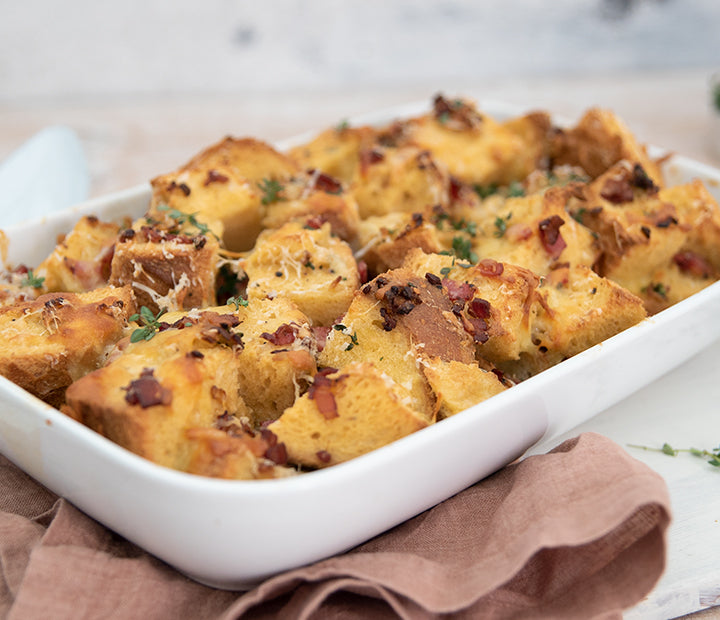 Croque Monsieur Bread Pudding