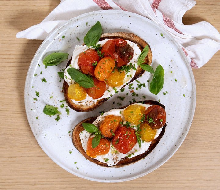 Toma-totally Delish Ricotta Bruschetta