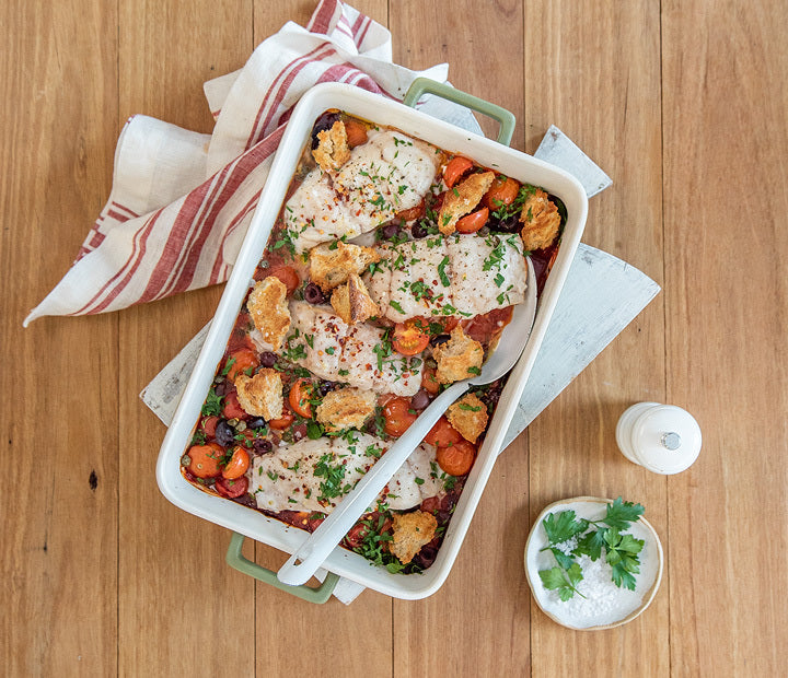 One-Pot Dinner Fish Bake