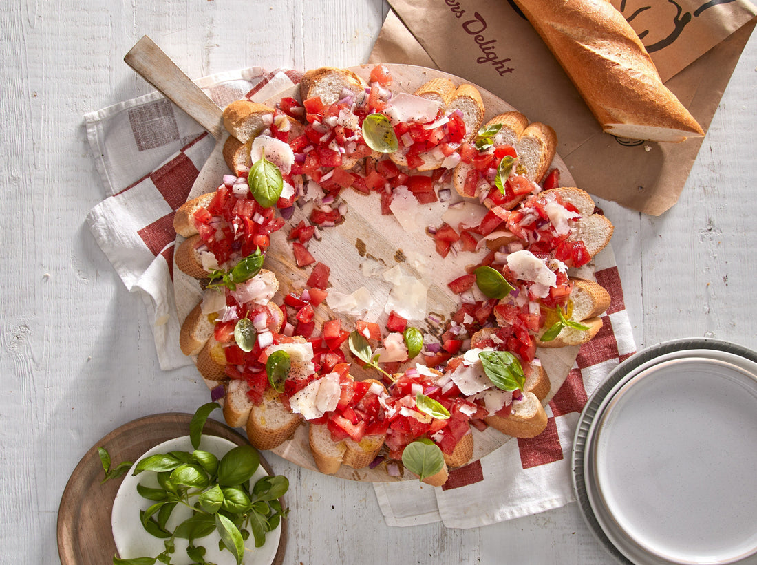 Christmas Bruschetta Wreath Recipe