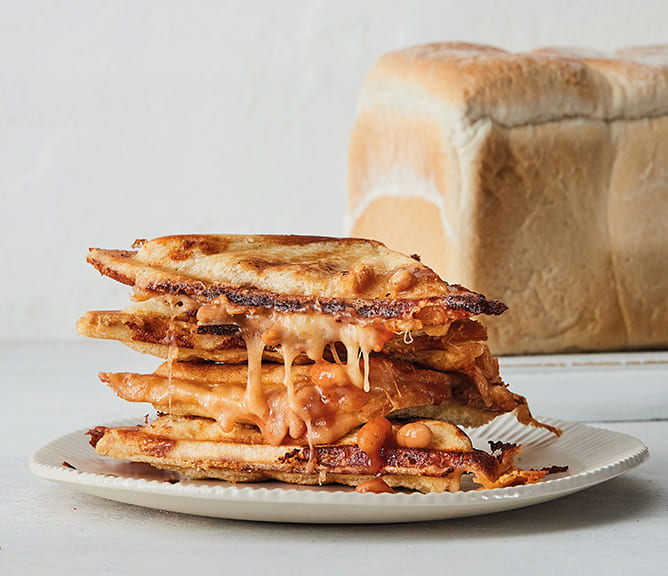 Baked Bean & Cheese Jaffle