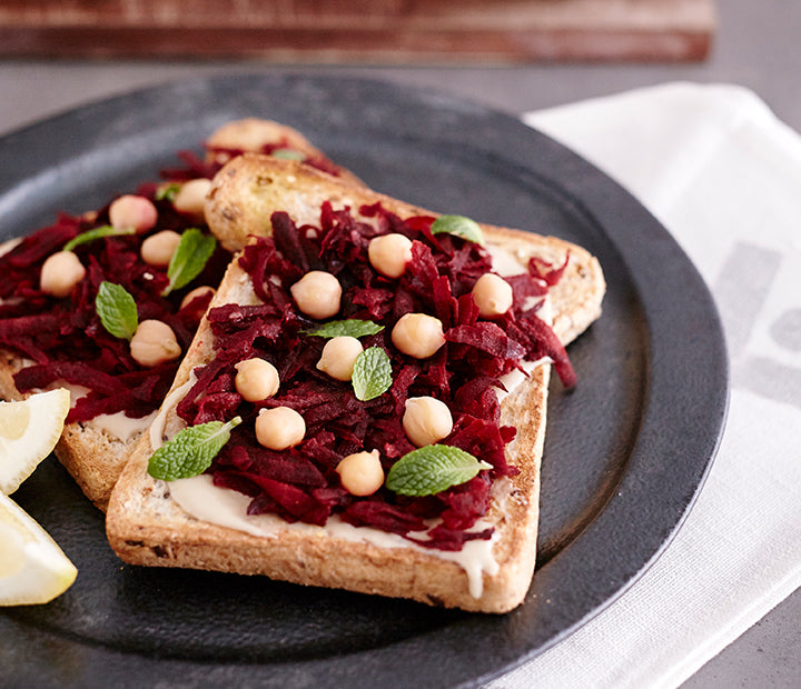 Beetroot Chickpea Fancy Toast