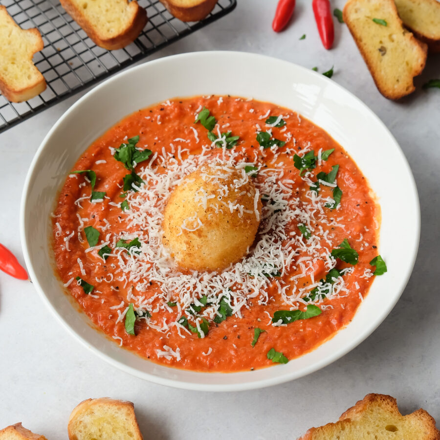 Fried Burrata with Vodka Sauce Recipe