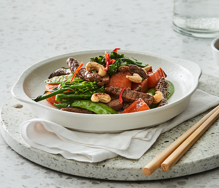 Beef & Sweet Potato Stir Fry