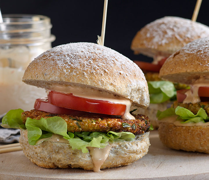 Totally Epic Quinoa Burgers
