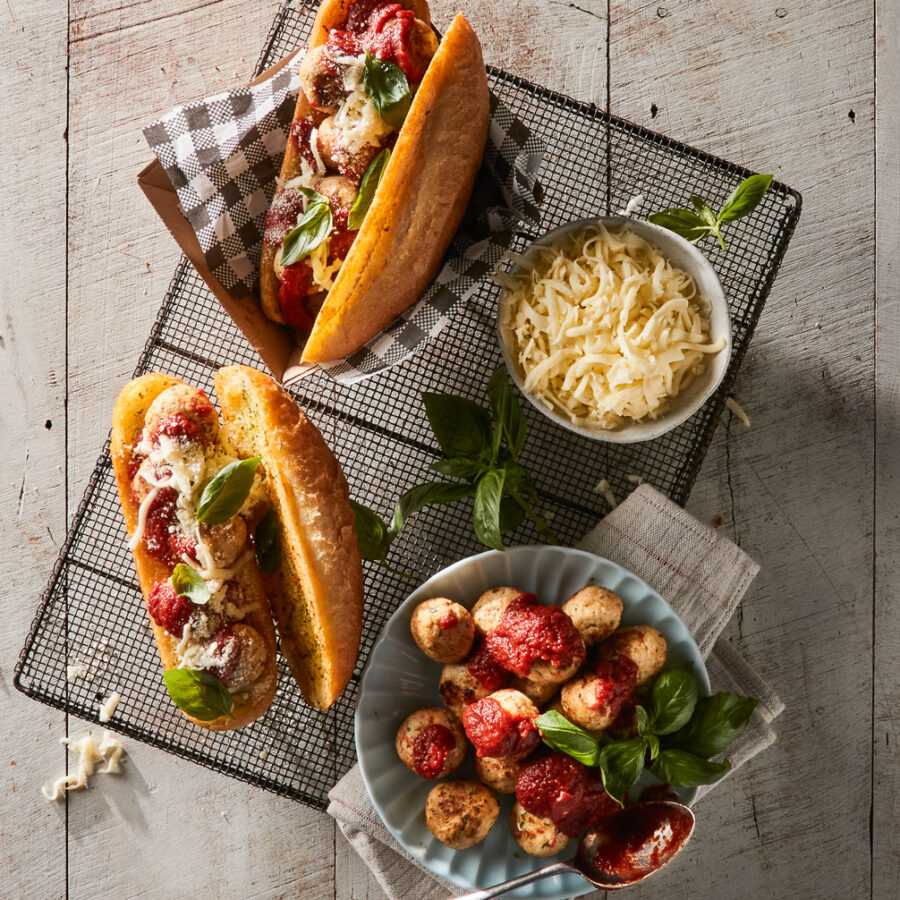 Chicken Meatball Garlic Sub Recipe