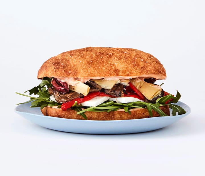 Mediterranean Turkish Bread Sandwiches Recipe