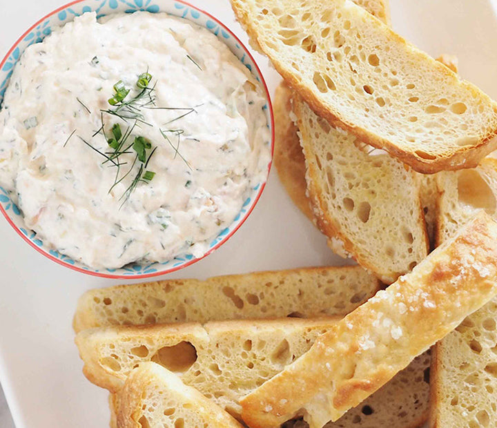 Salmon Dip with Turkish Bread