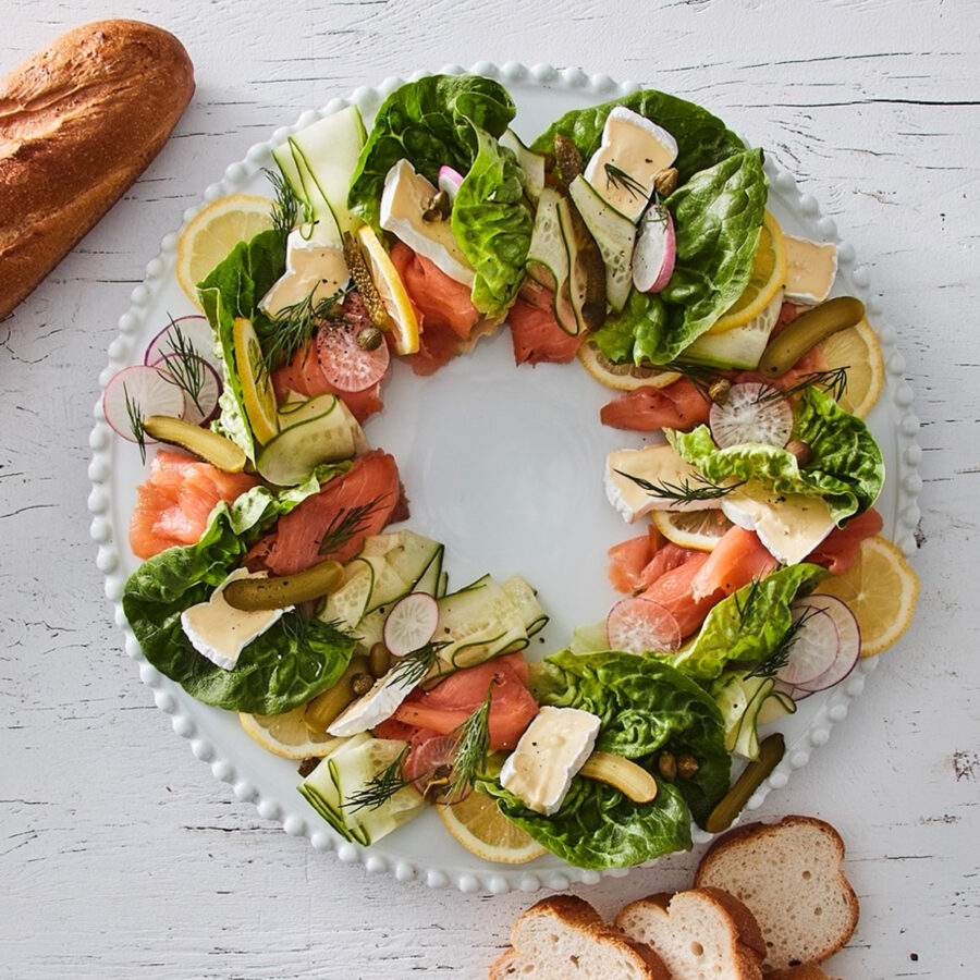 Smoked Salmon Wreath Recipe