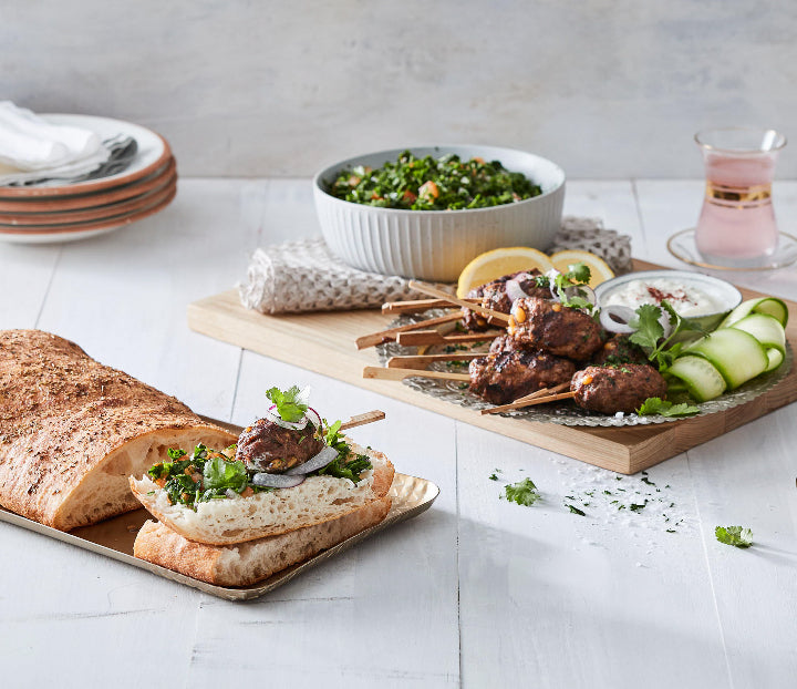 Lamb Koftas & Cheats Tabouli Recipe