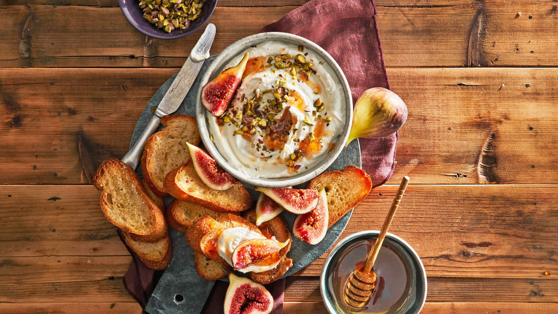 Whipped Feta with Fig & Hot Honey Crostini Recipe