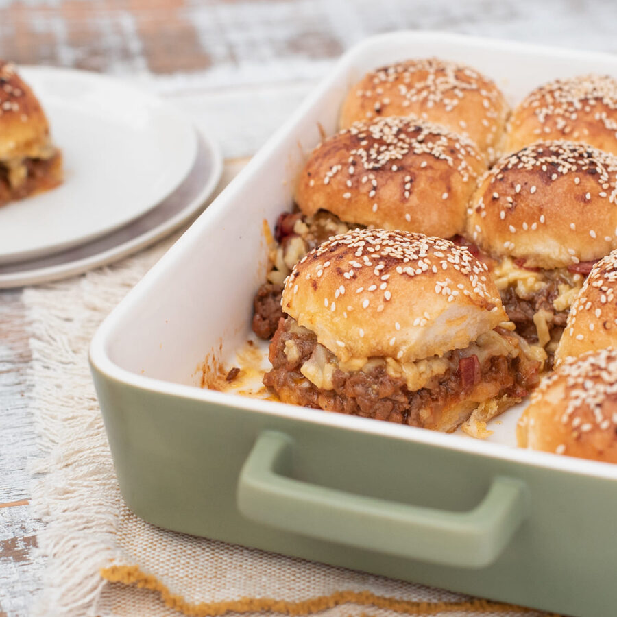 Cheeseburger Slider Bake