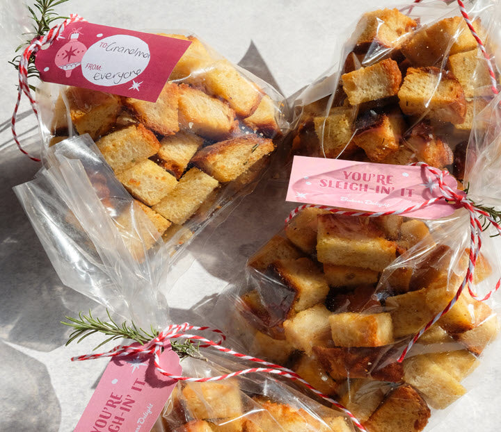 Rosemary Sourdough Croutons Recipe