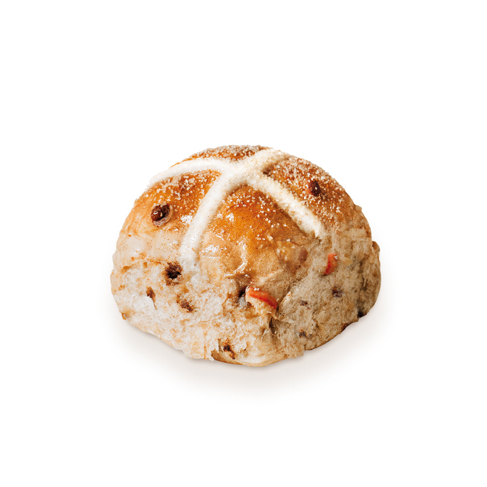 Apple & Cinnamon Hot Cross Bun