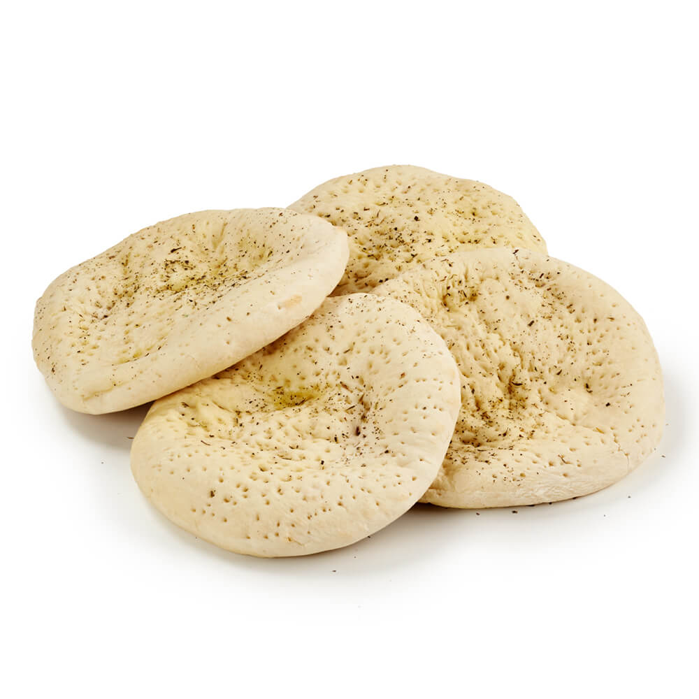 White Mini Pizza Base 4 Pack – Bakers Delight