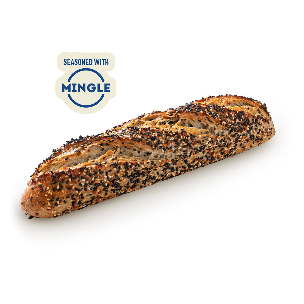 Everything Sourdough Baguette