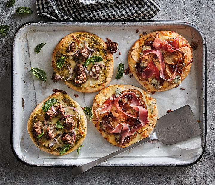 Mini-Potato-Blue-Cheese-Prosciutto-Pizza-recipe