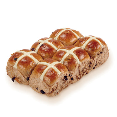 Traditional Hot Cross Bun 6 Pack
